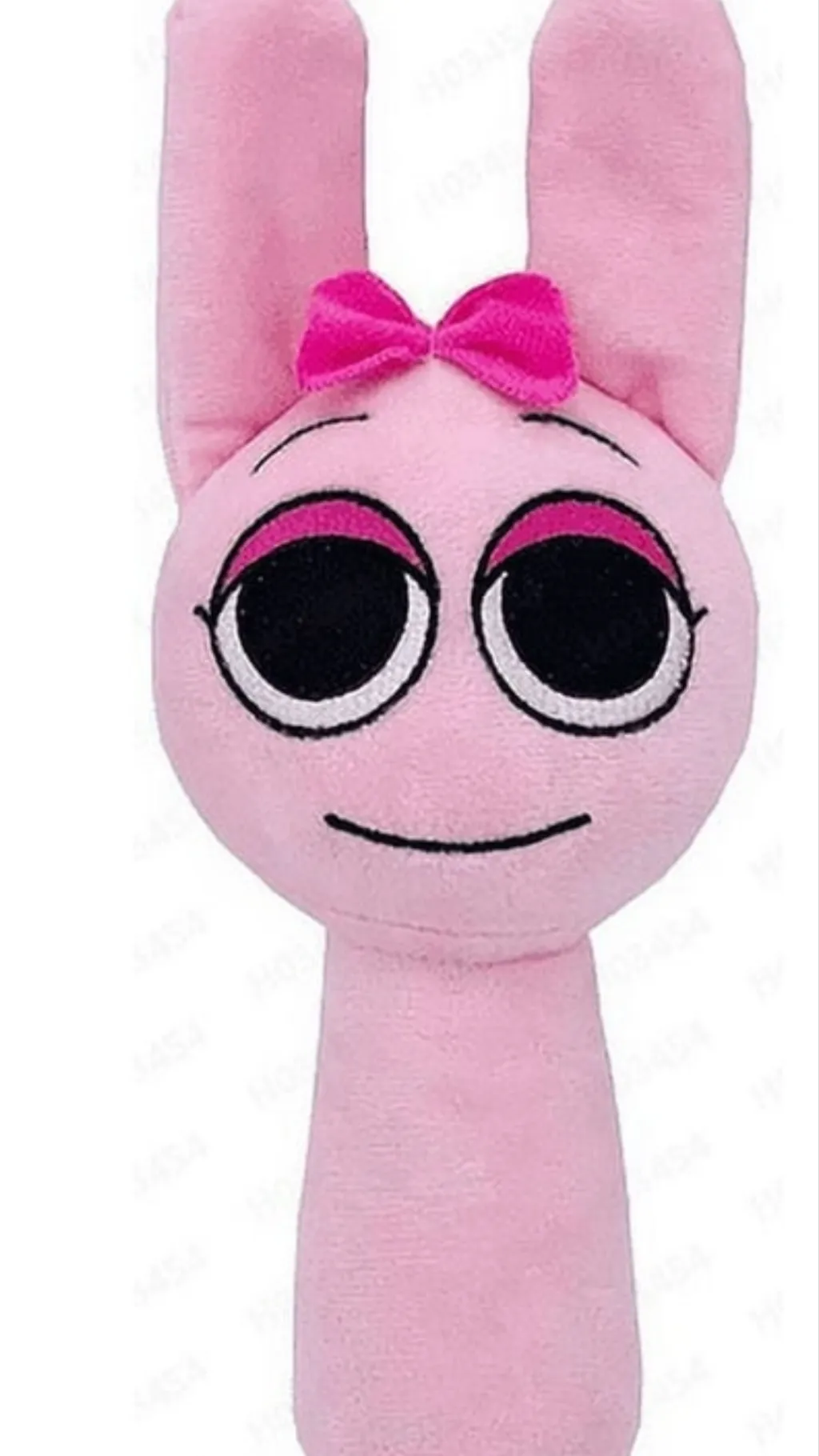 ai character: Baby pinki plush background