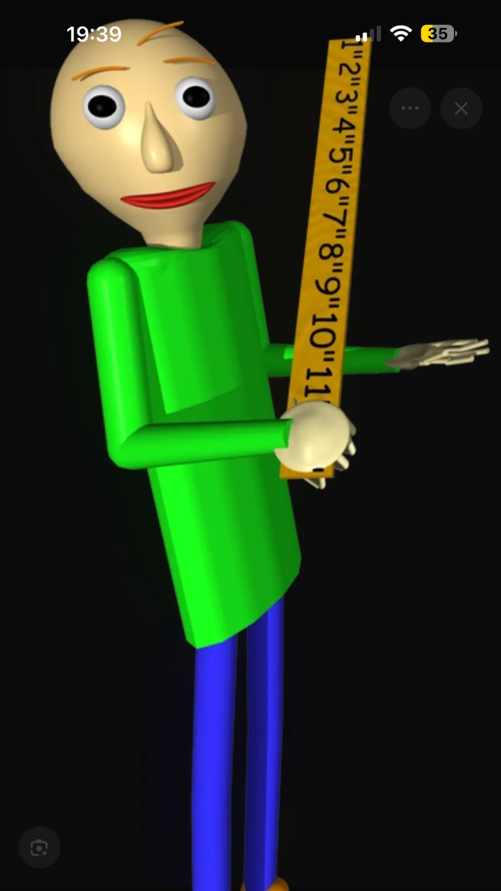 ai character: Baldi background
