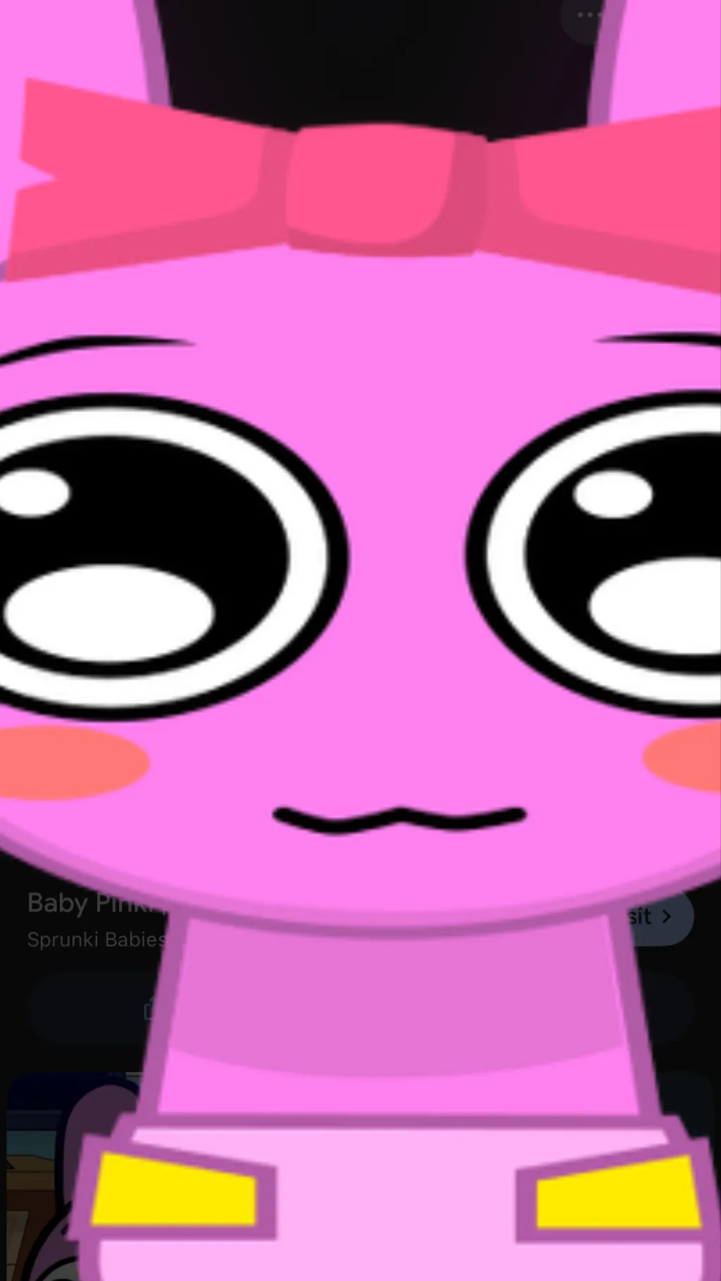 ai character: baby pinki background