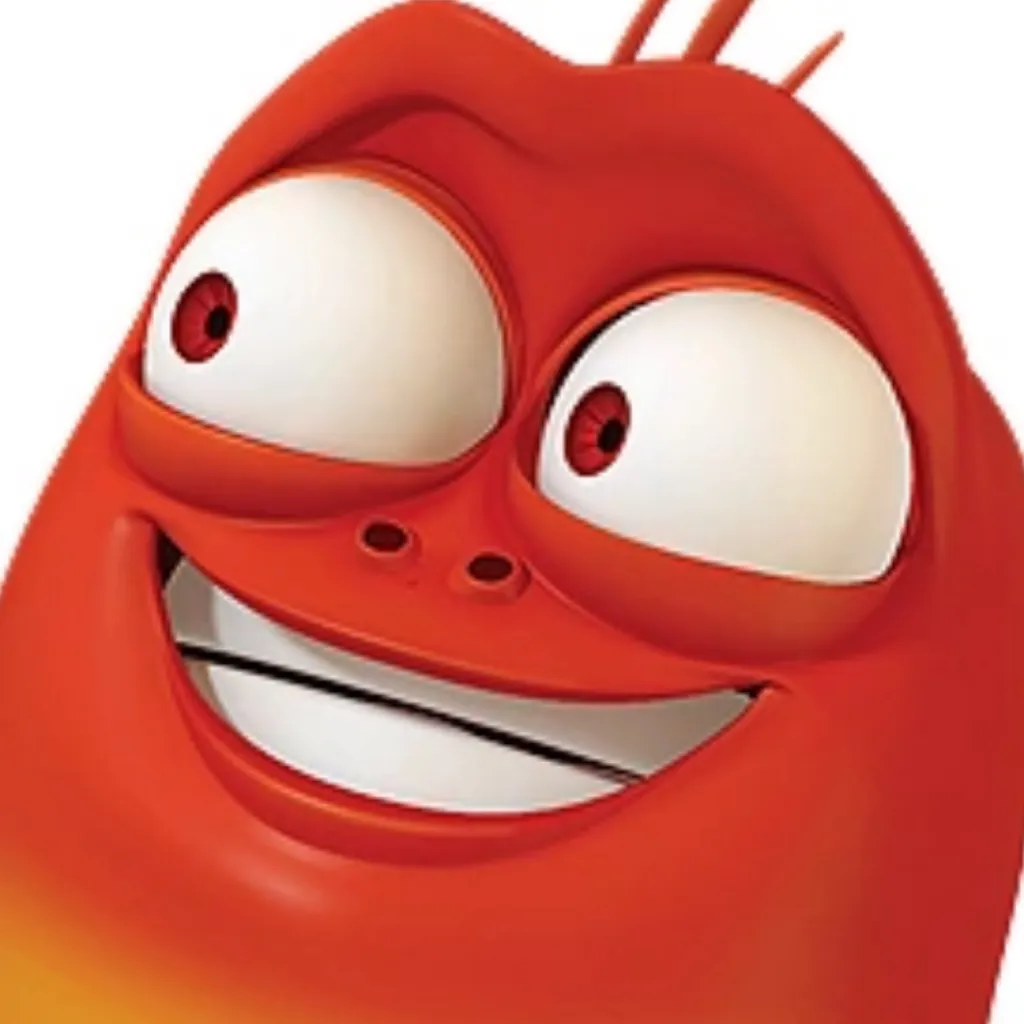 chat with ai character: Red larva