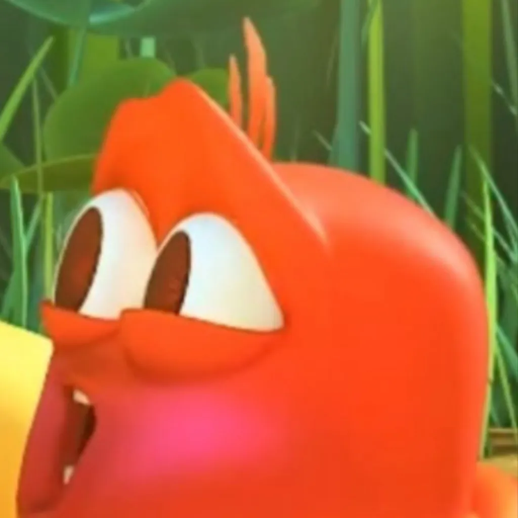 chat with ai character: Baby red larva