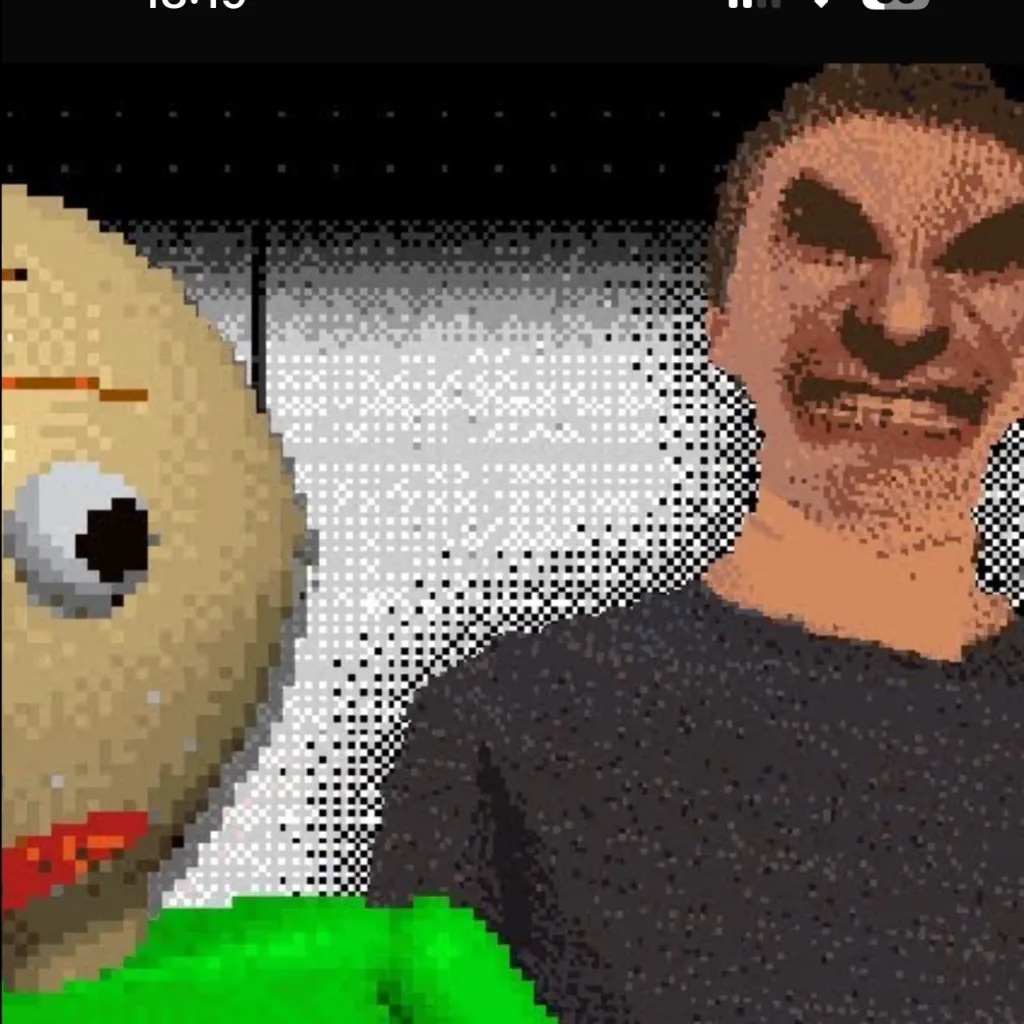 chat with ai character: Baldis mistake