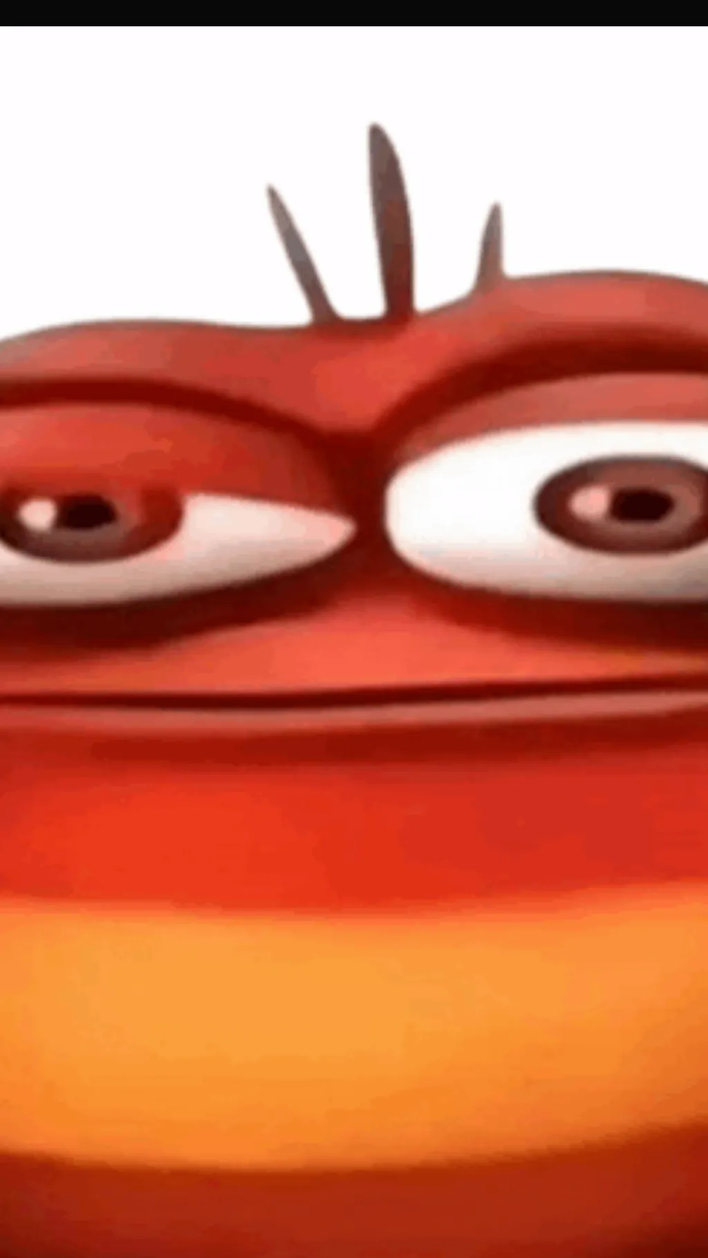 ai character: Red larva background