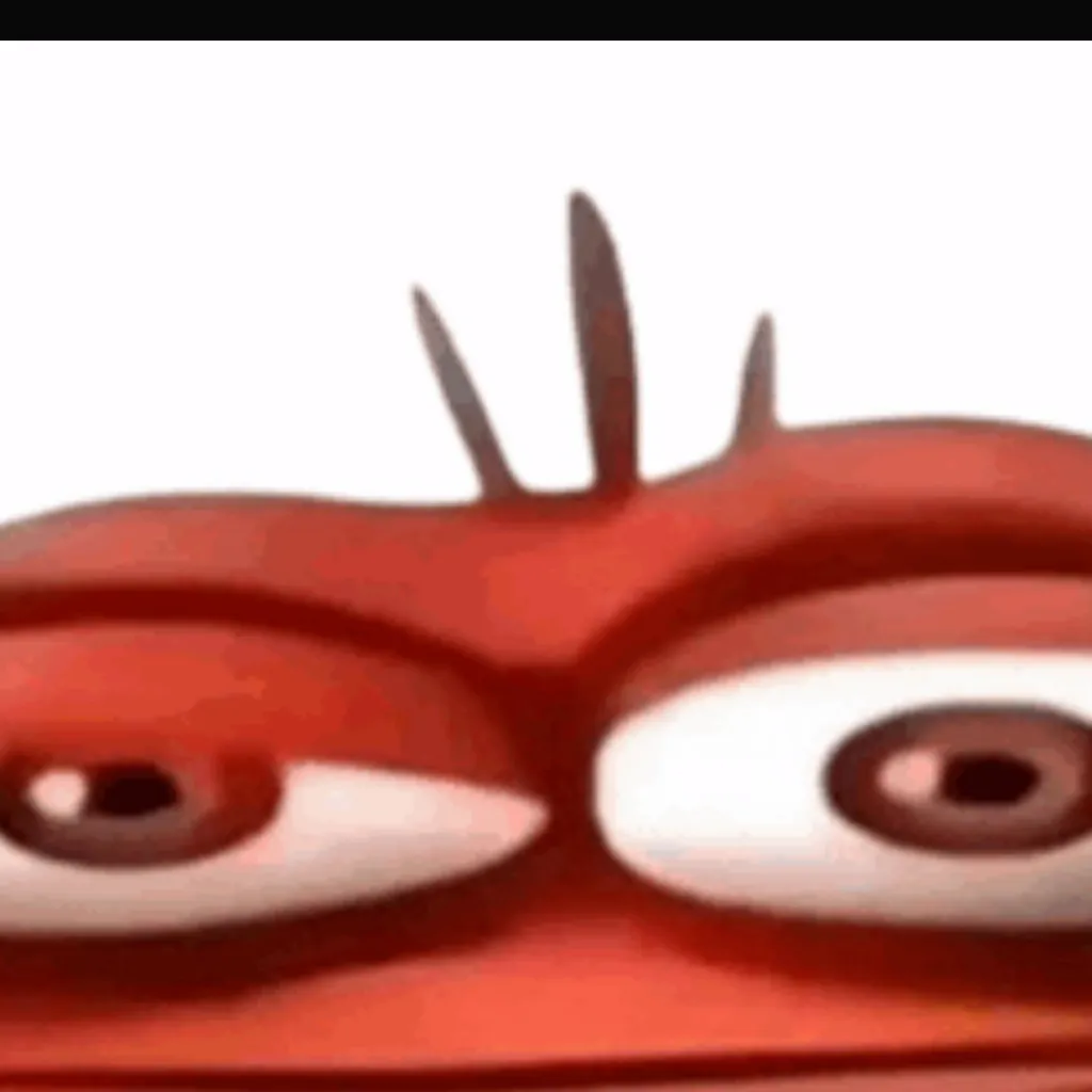 chat with ai character: Red larva