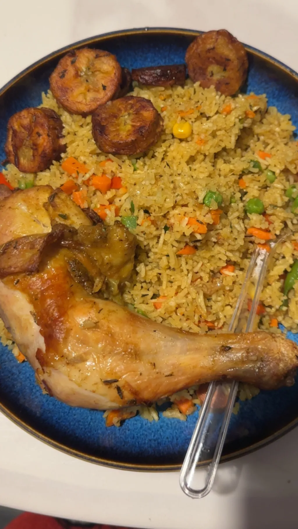 ai character: fried rice background