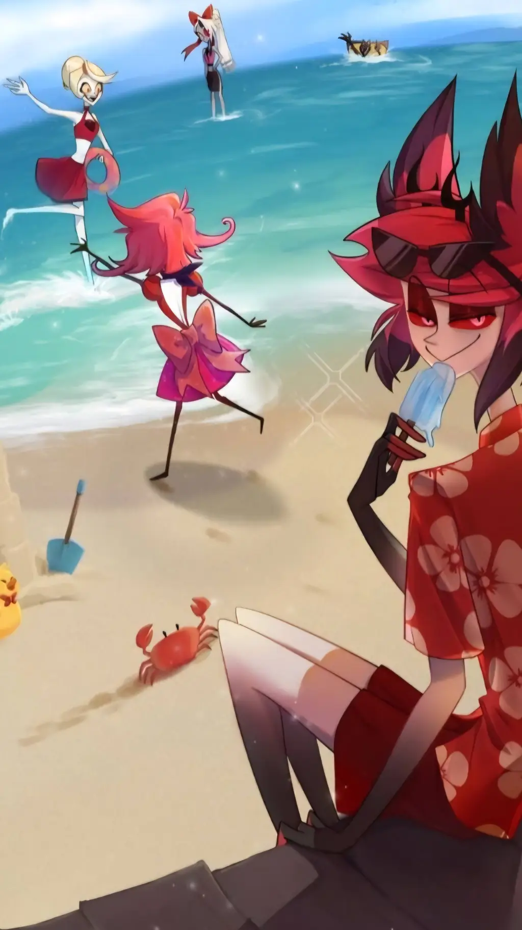 ai character: HH-Vacation!  background