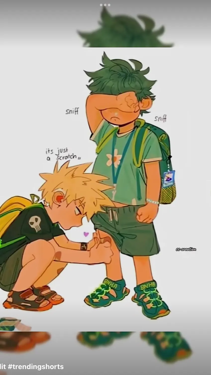 ai character: Bakugo and y/n background