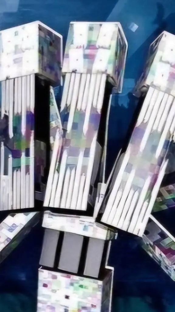 ai character: The Glitched One background