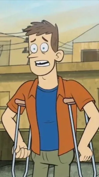 ai character: Chris! (Dan vs) background