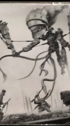 ai character: herons.iron spider background