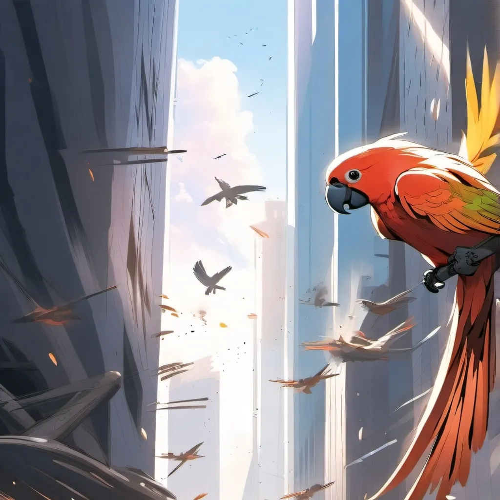 chat with ai character: parrot army