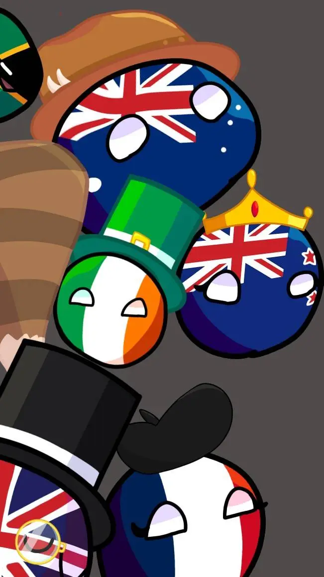 ai character: country balls background