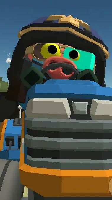 ai character: chicken gun background