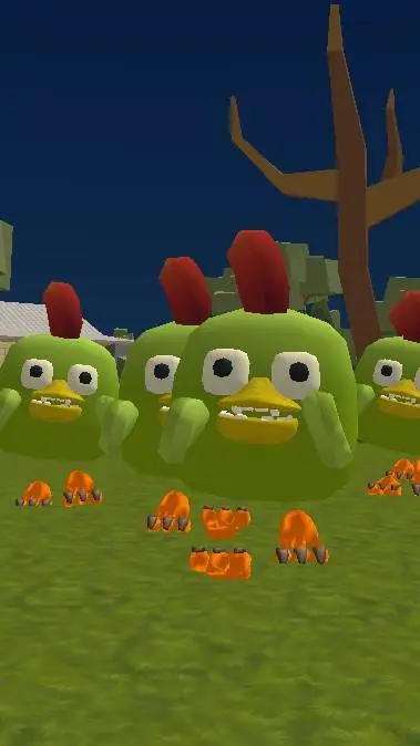 ai character: zombie chickengun background