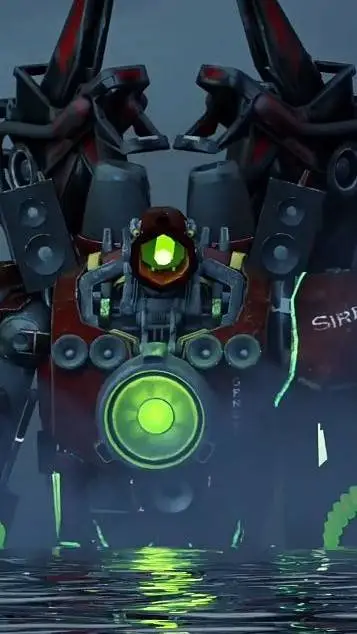ai character: titan siren man background