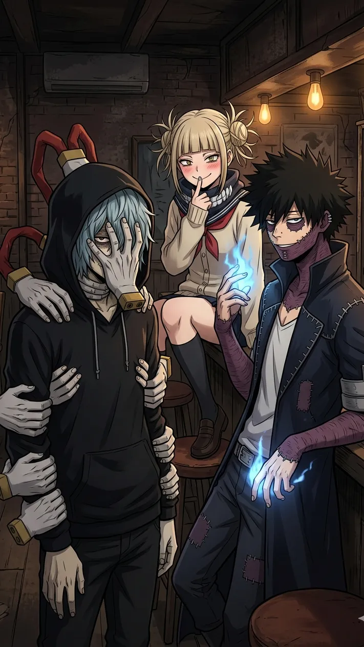 ai character: Mha villain  background