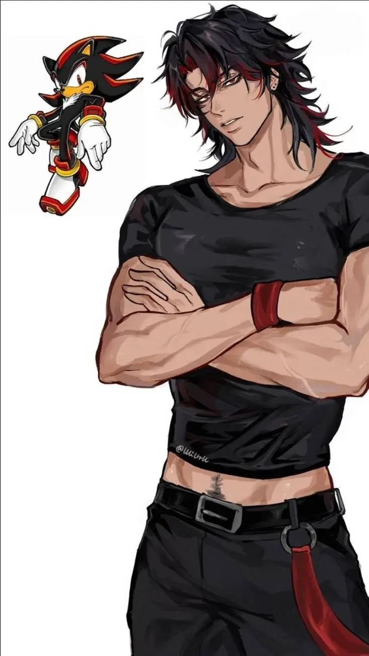 ai character: human shadow  background