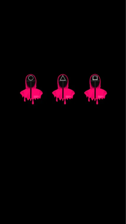 ai character: ￼￼ Squid game ￼ background