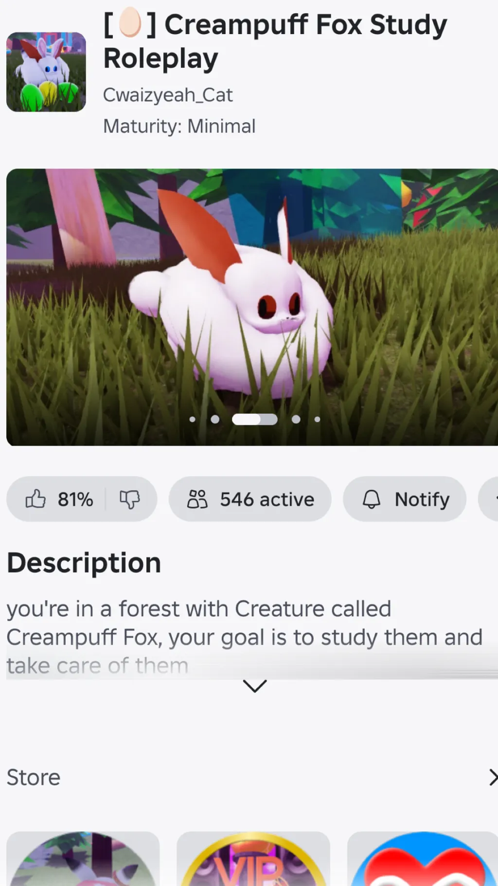 ai character: Creamcuff game background