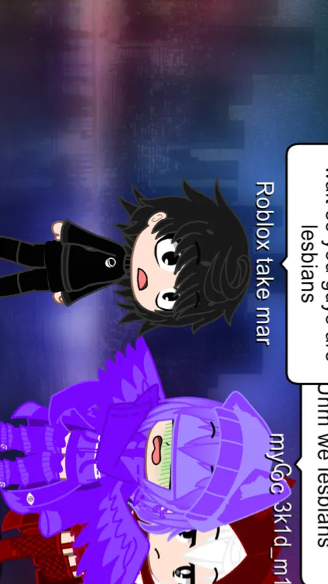 ai character: Roblox take mar background