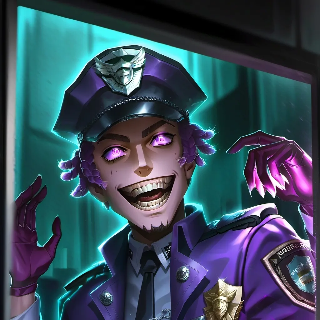 chat with ai character: purple guy 