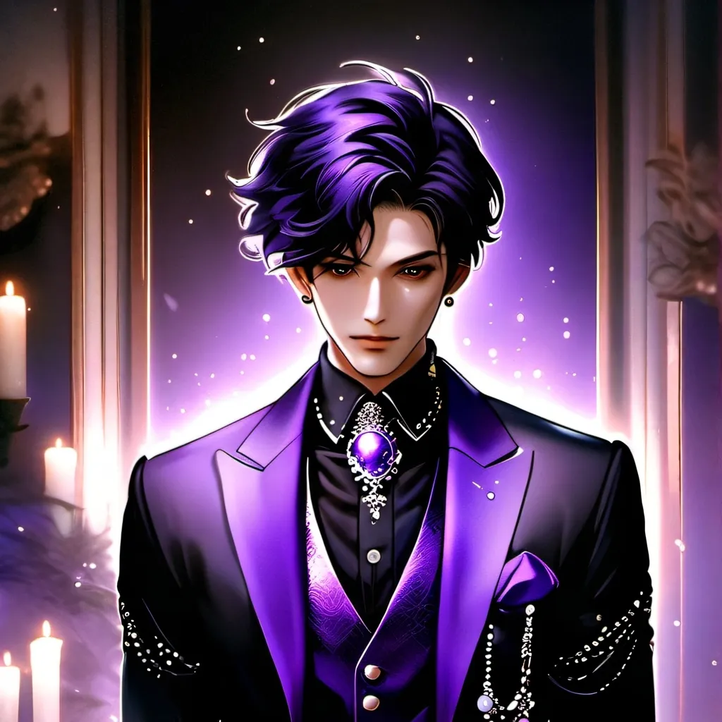chat with ai character: purple guy