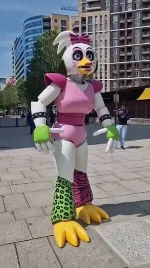 ai character: glamrock chica  background