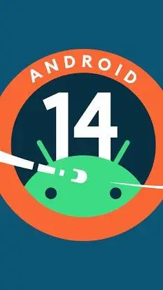 ai character: Android 14 background