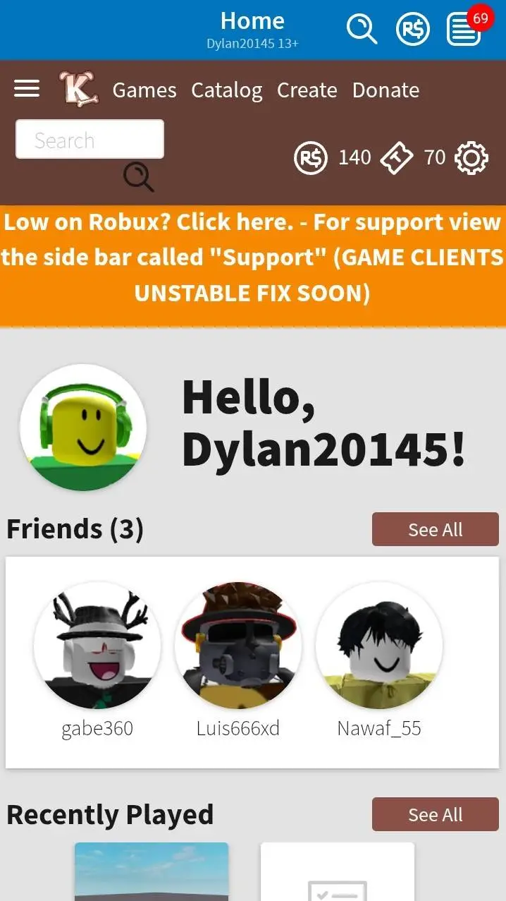 ai character: Roblox 2018 background