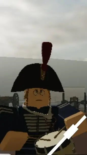 ai character: sweatish drummer background