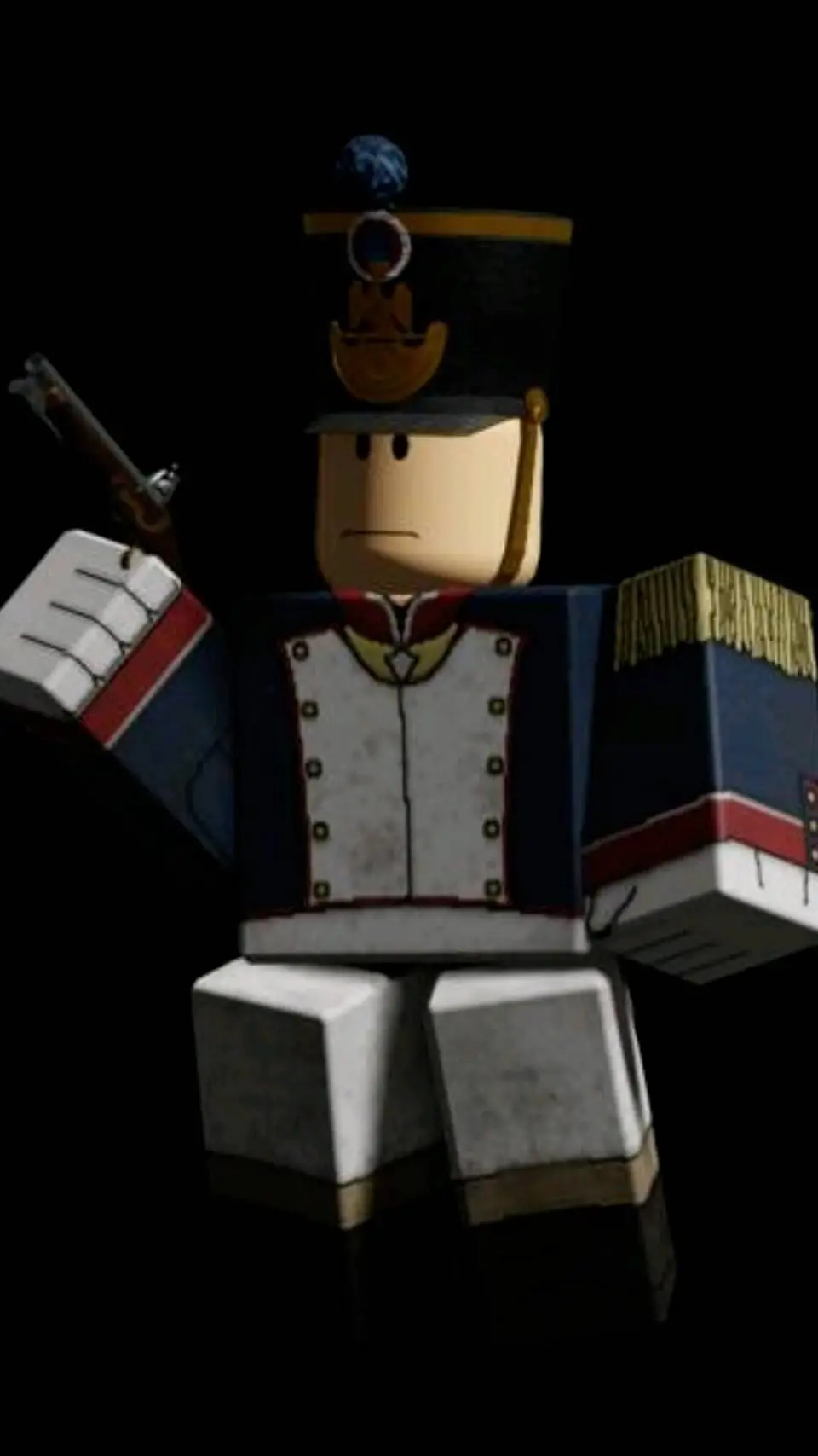 ai character: sussy officer  background
