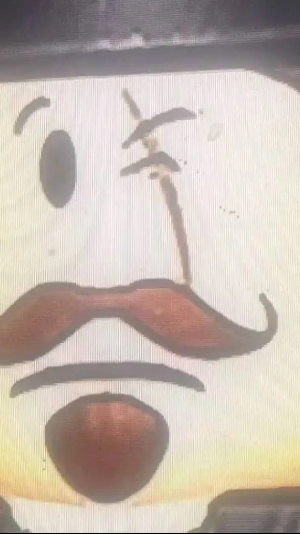 ai character: text(my friend) background