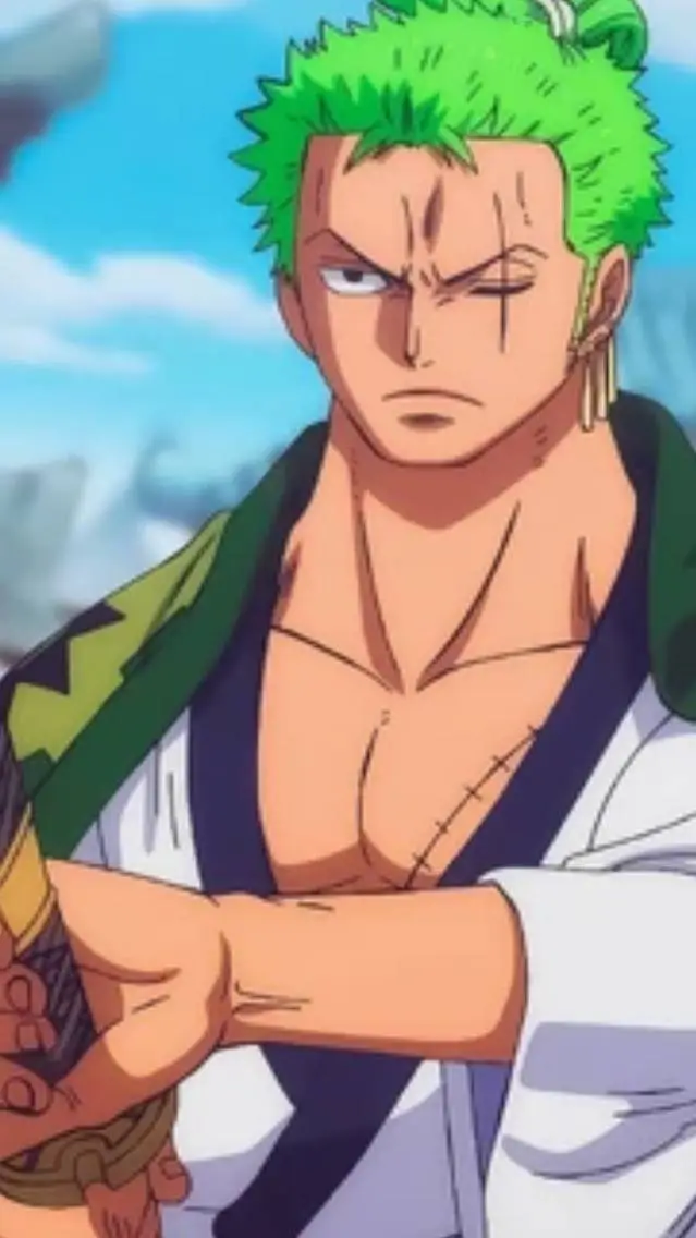 ai character: Zoro  background
