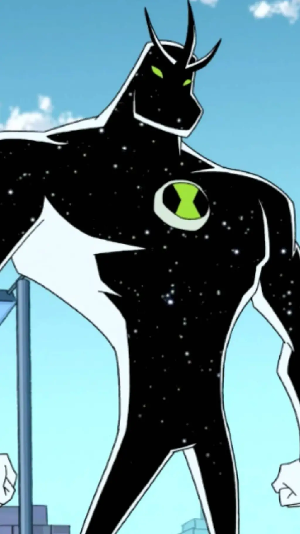 ai character: alien x  background