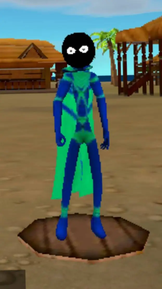 ai character: súper Stickman background