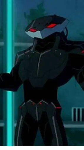 ai character: black manta background