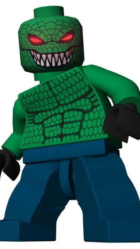 ai character: killer croc lego background