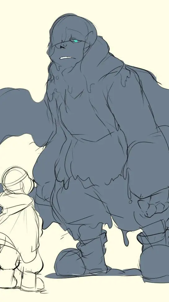 ai character: nightmare sans background