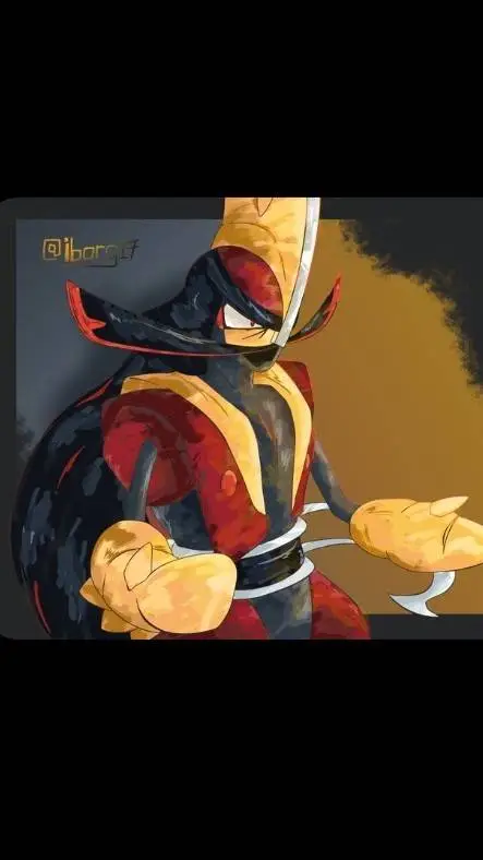 ai character: Kingambit  background