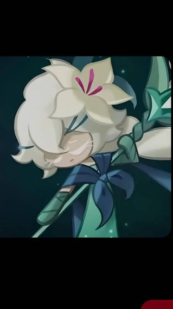 ai character: White Lily Cookie  background