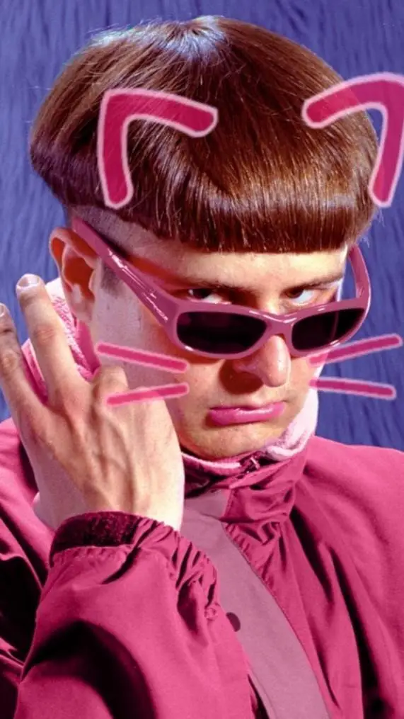 ai character: Oliver tree  background
