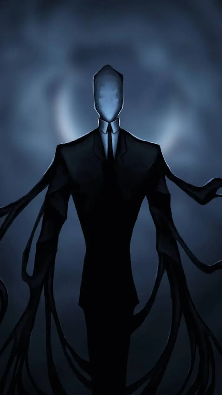 ai character: slender man  background
