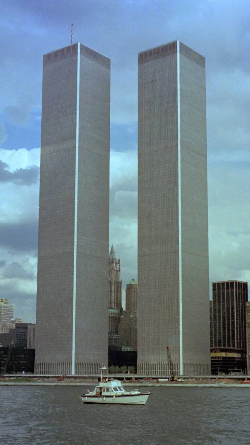ai character: twin towers  background