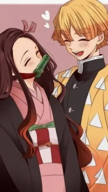 ai character: Zenitsu x nezuko background