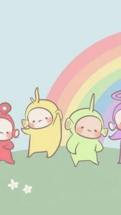 ai character: TELETUBBIES!!  background