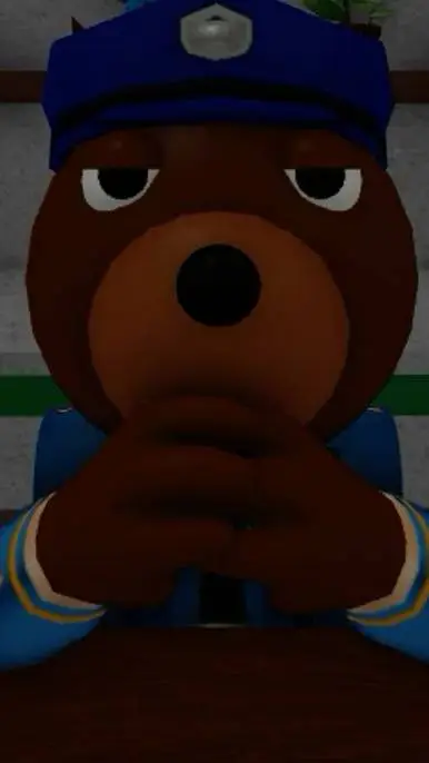 ai character: officer doggy  background