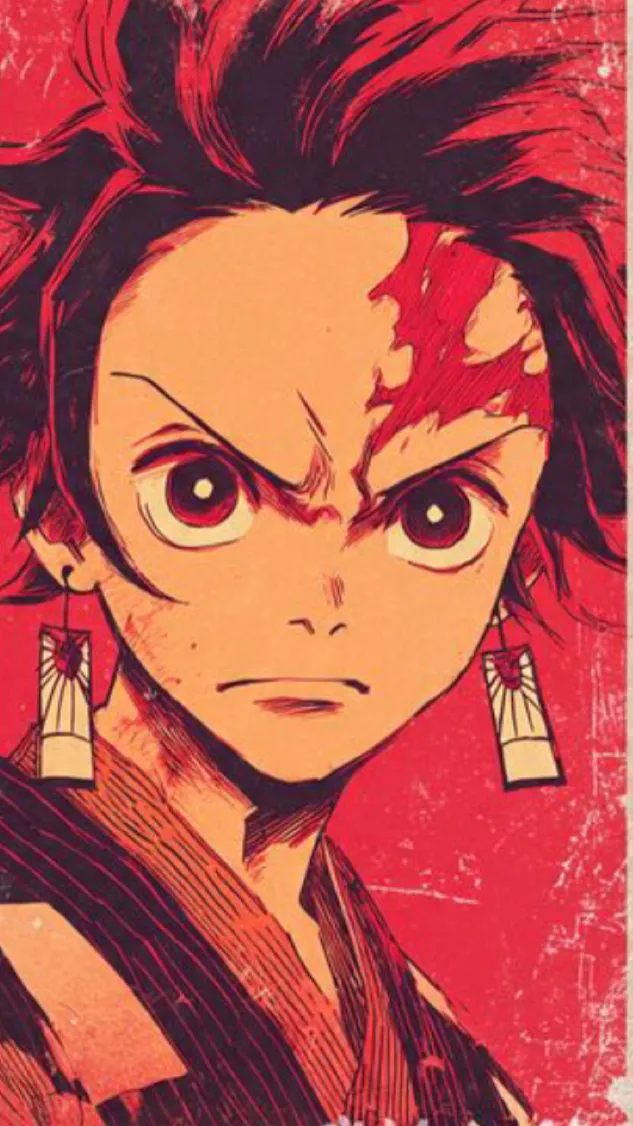 ai character: Tanjiro  background