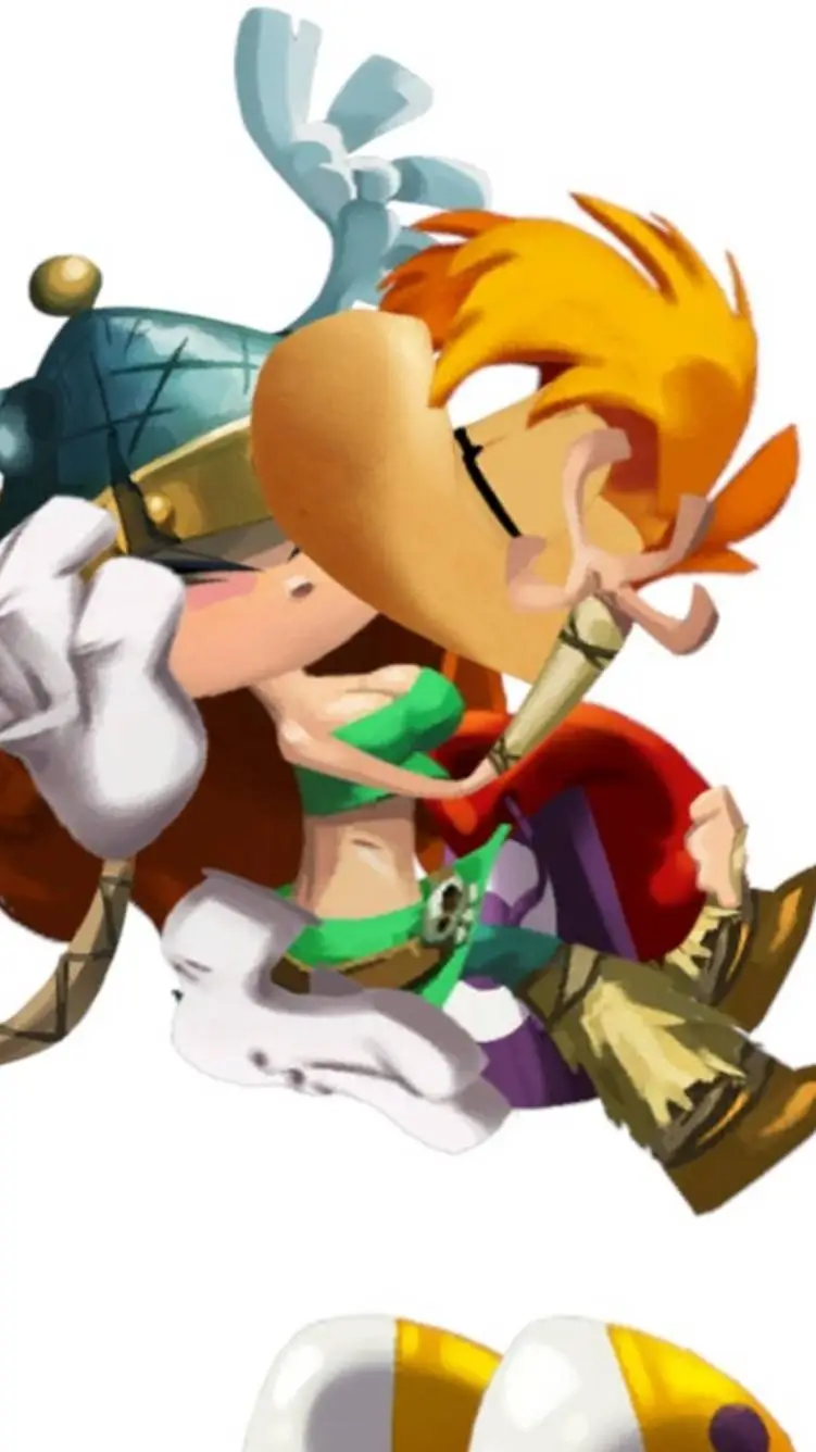 ai character: Barbara y Rayman background