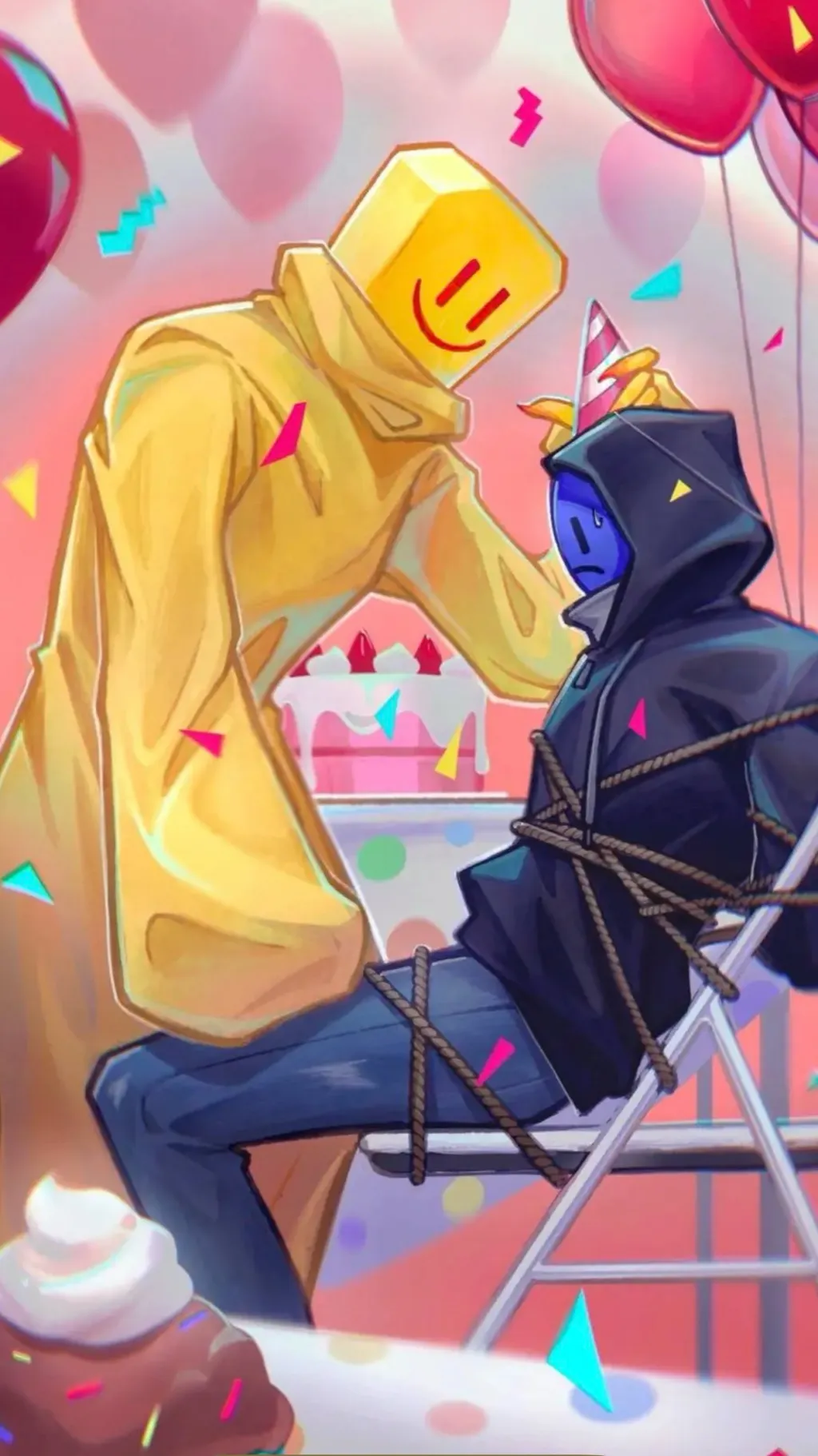 ai character: Party goer background