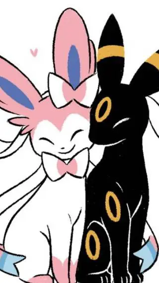 ai character: sylvion x umbreon background
